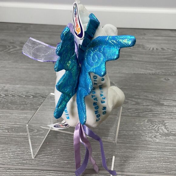 Vintage 2000 Mary Meyer White Pegasus Beanbag Plush Girl Scouts Flying Up New - Picture 4 of 12